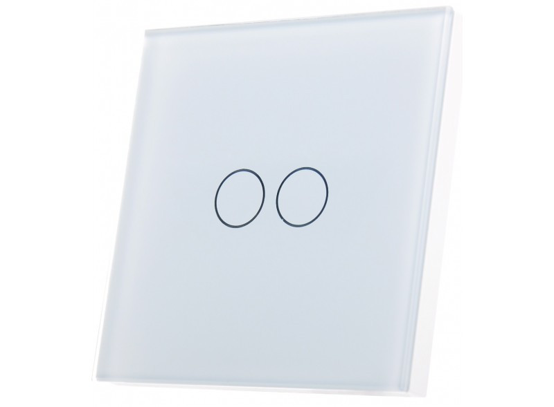 WIFI вимикач подвійний SM-02 LUXEL, фото 1