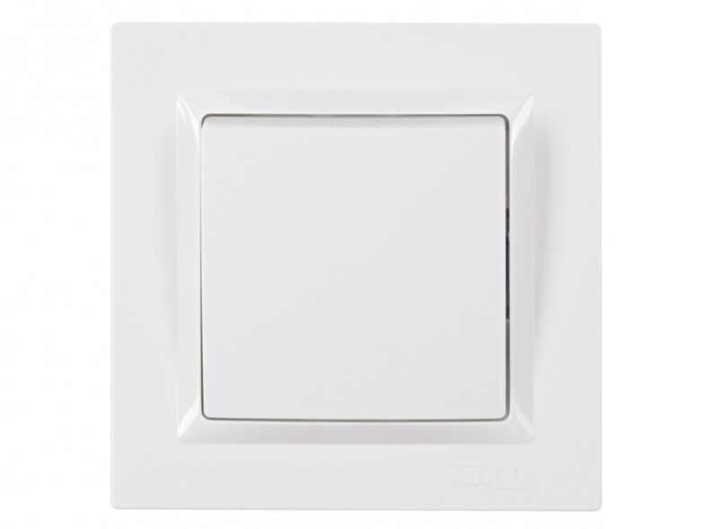 Вимикач JAZZ (білий) 9002 LUXEL, фото 1