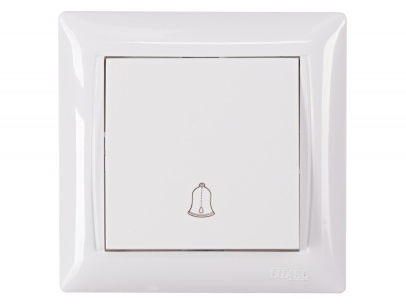 Кнопка дзвінка PRIMERA (білий) 3017 LUXEL, фото 1