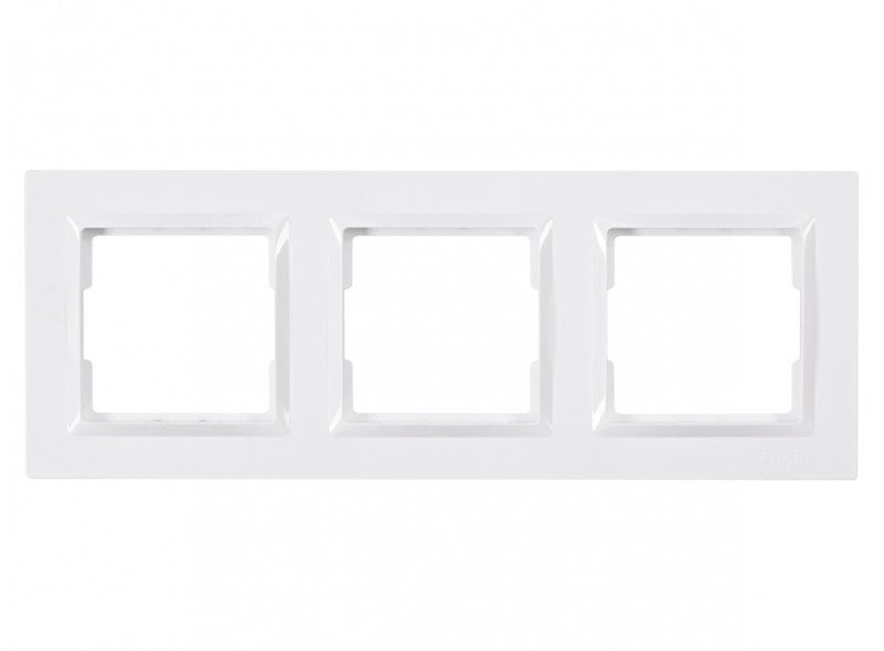 Рамка 3-а горизонтальна JAZZ (білий) 9023 LUXEL, фото 1