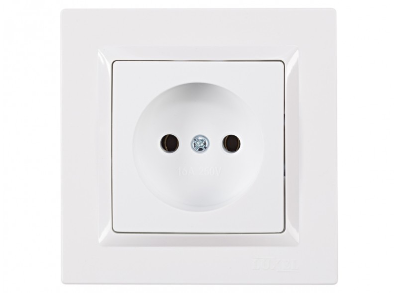Розетка JAZZ (білий) 9001 LUXEL, фото 1