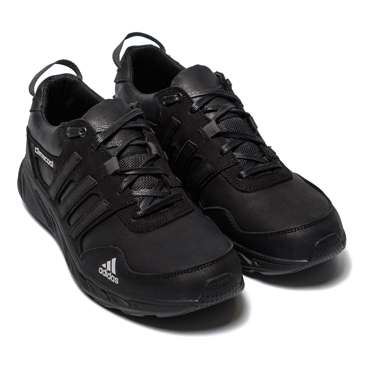 Чоловічі шкіряні кросівки Adidas Climacool Black, кросівки для чоловіків повсякденні адідас