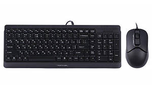 Комплект (клавиатура, мышка) A4Tech F1512 Black USB