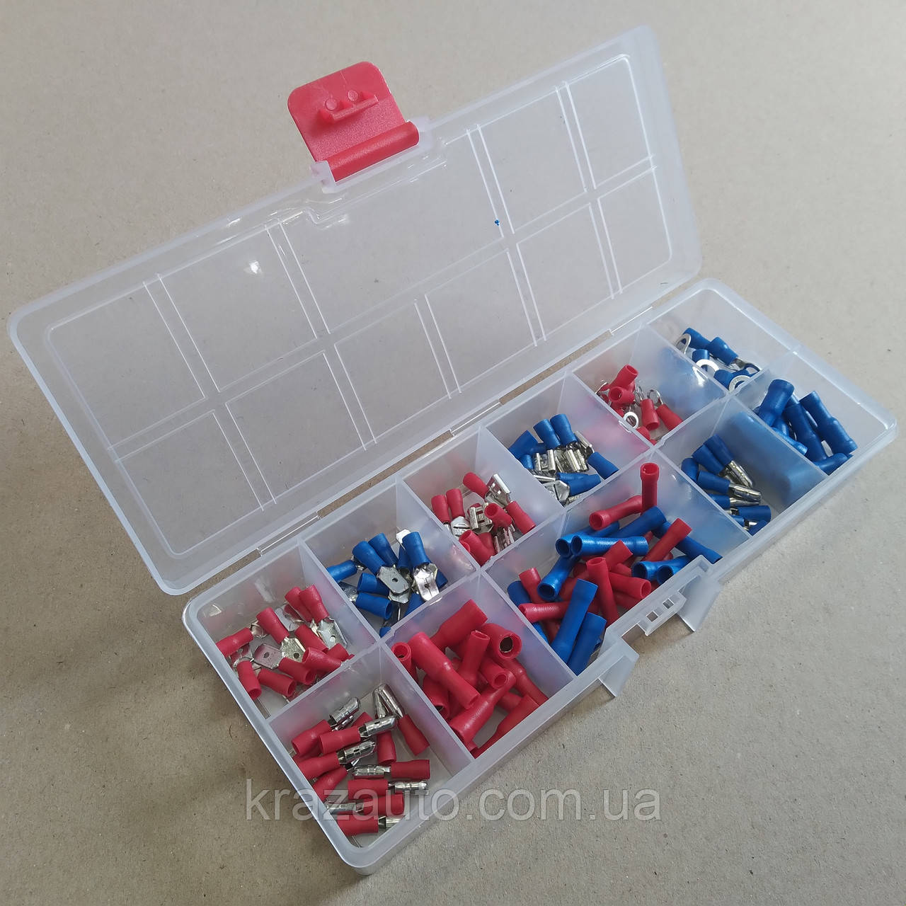 Конектори обтискні 144 шт., ізольовані для автомобільного електропроводу INTERTOOL TC-9010, фото 1