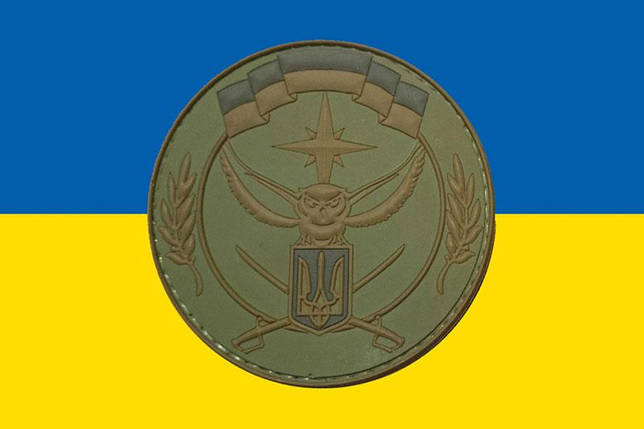Прапор 10 ОЗСпП імені Максима Шаповала ЗСУ синьо-жовтий, фото 1