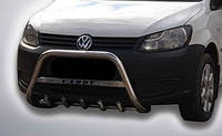 Кенгурятник на Фольксваген кади 2004-2010+ d60 передняя защита Volkswagen с надписью