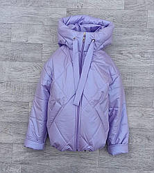 Демісезонна дитяча куртка для дівчинки оверсайз розміри 128-152