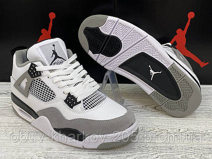 Чоловічі кросівки Nike Air Jordan 4 Ретро Білі Nike Air Jordan 4