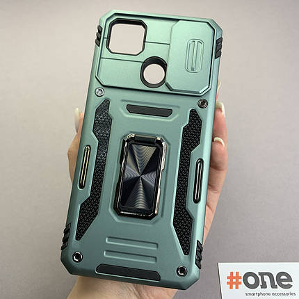 Чохол для Xiaomi Redmi 9С протиударний із шторкою чохол на телефон сяомі редмі 9с зелений s9f, фото 1