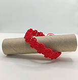 Жіночий браслет ручного плетіння макраме "Баст" CHARO DARO (червоний), фото 3
