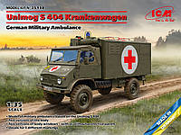 Unimog S 404 военный санитарный автомобиль в масштабе 1/35. ICM 35138