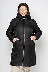 Жіноча куртка демісезонна подовжена 48-66