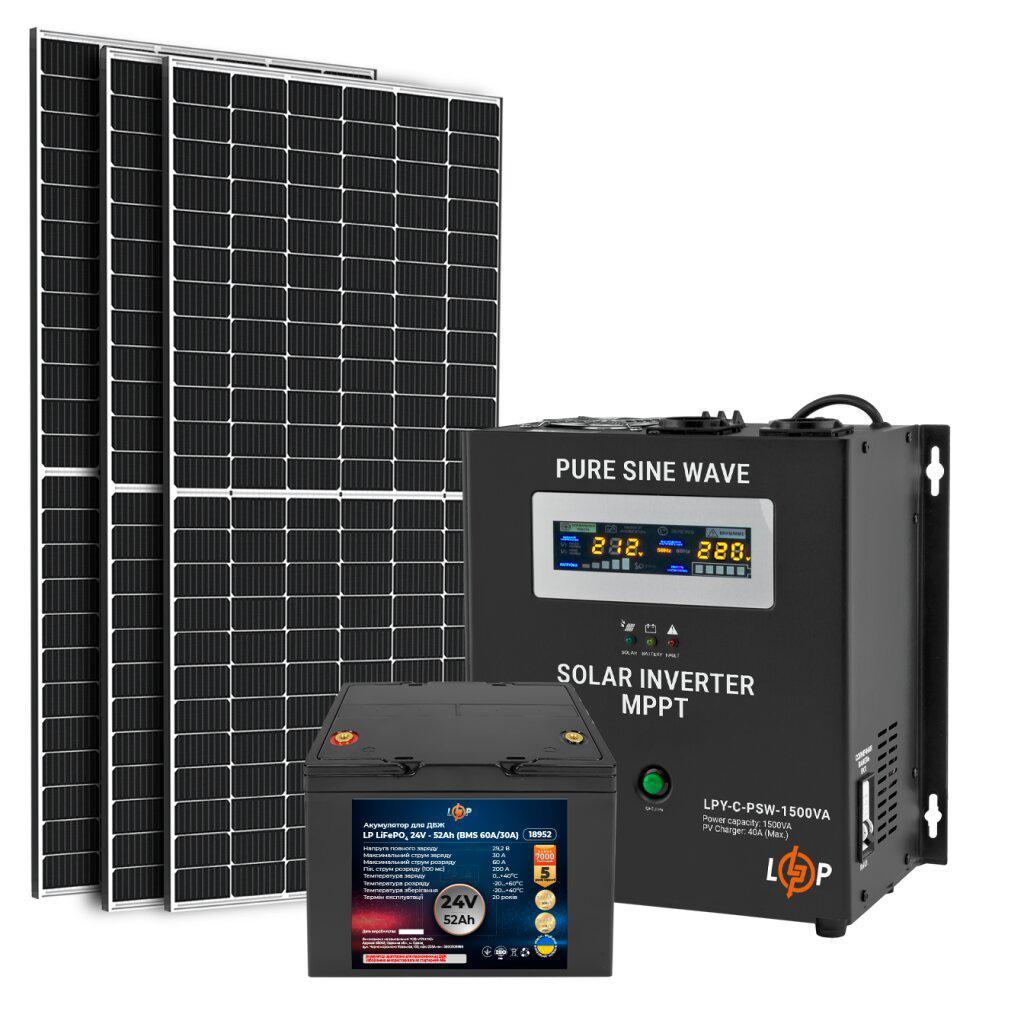 Комплект СЕС LogicPower Преміум 1kW (1.2 kW/h АКБ LiFePO4 52 Ah)