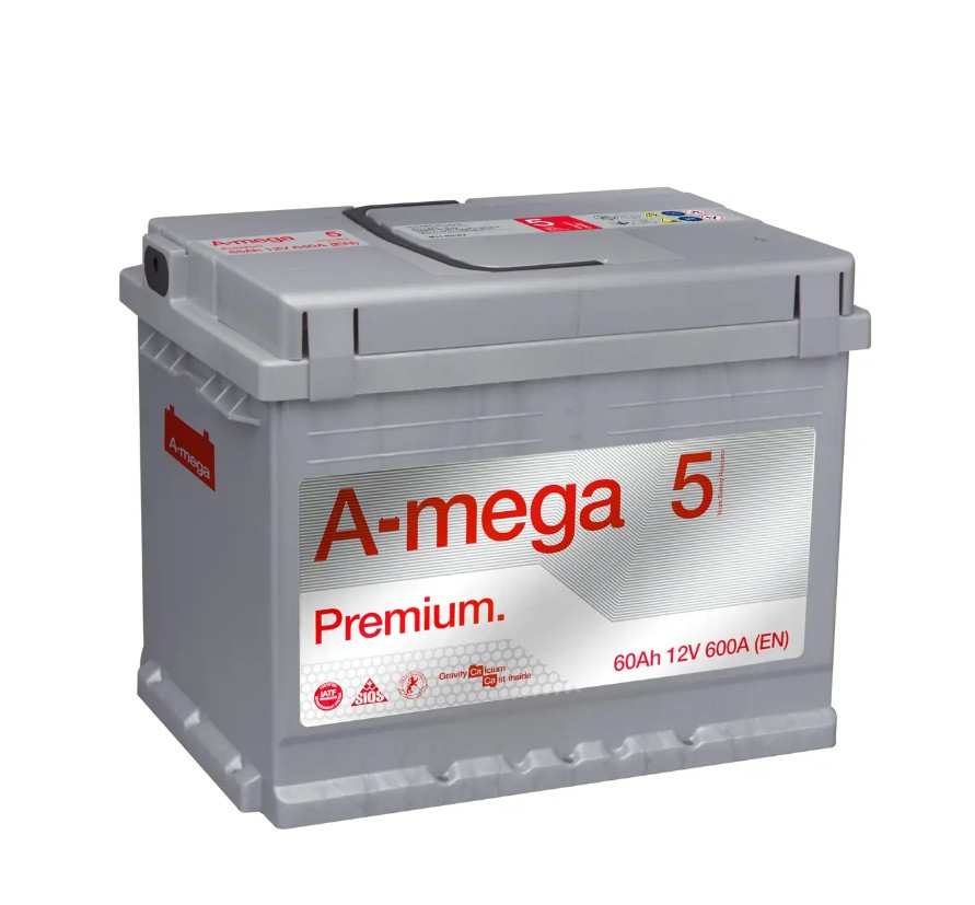 Акумулятор автомобільний A-Mega Premium 60 Ah 600 En (0)