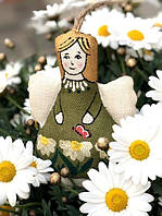 Сувенір ванільний ароматизований текстильний "Янгол з метеликом" ручної роботи, handmade святковий декор