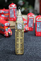 Ялинкова іграшка скульптурна "Лондонський Біг-Бен" ручної роботи, handmade лондонський декор