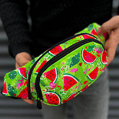 Бананка сумка на пояс стильна сумочка через плече повсякденний месенджер молодіжний для речей з кишенями
