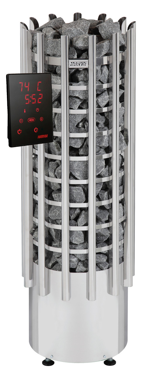 Електрокам'янка HARVIA Glow TRT 90XЕ Steel (9 кВт), фото 1