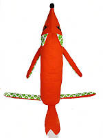 Іграшка - подушка текстильна гіпоалергенна "Лисиця велика" ручної роботи, handmade домашній милий декор