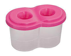 Склянка-непроливайка ZiBi подвійна рожева