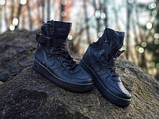 Чоловічі Кросівки Nike Air Force 1 Special Field High Black / Найк Аїр Форс 1 Спешал Філд Високі Чорні, фото 4