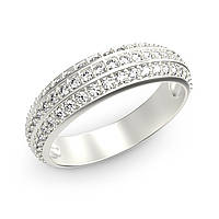 Золотое кольцо с бриллиантами 0,68 карат. Белое золото