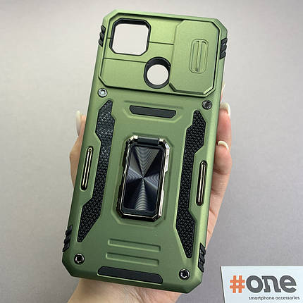 Чохол для Xiaomi Redmi 9С протиударний із шторкою чохол на телефон сяомі редмі 9с оливковий s9f, фото 1