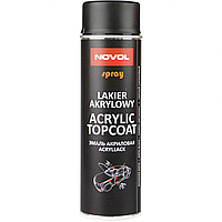 Фарба (емаль) акрилова універсальна Novol Spray, 500 мл Аерозоль Чорний мат
