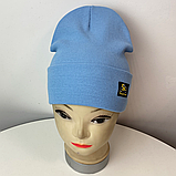 М.91575 Шапка подвійна з закотом для хлопчика "SPORTS LIGHT" 2-8 років, різні кольори, фото 2