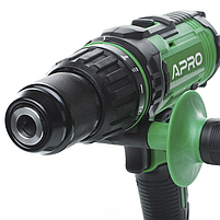 APRO Дриль-шуруповерт ударний 20HD 20 В 2 А 2 АКБ ЗП кейс, фото 5