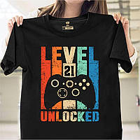 Футболка Level 21 unlocked (21 год)