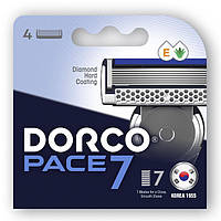 Сменные кассеты для бритья Dorco Pace 7 для мужчин 7 лезвий 4 шт