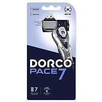 Станок для бритья бритва Dorco Pace 7 для мужчин 7 лезвий 1 шт многоразовый с подвижной головкой