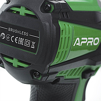 APRO Дриль-шуруповерт безщітковий 20DB 20 В 2А 2 АКБ ЗУ кейс, фото 7