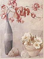 Полотно з контуром "Орхідея у вазі" на підрамнику 40 х 30 см 950997