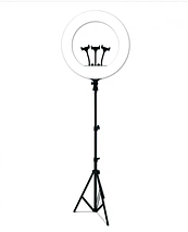 Кільцева LED-лампа RL-18, 45 см, 3 кріплення, пульт у комплекті, фото 4