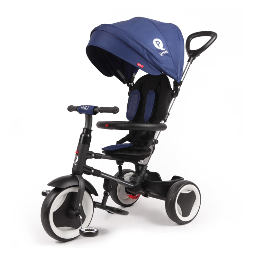 Велосипед складний триколісний дитячий Qplay RITO EVA, Blue