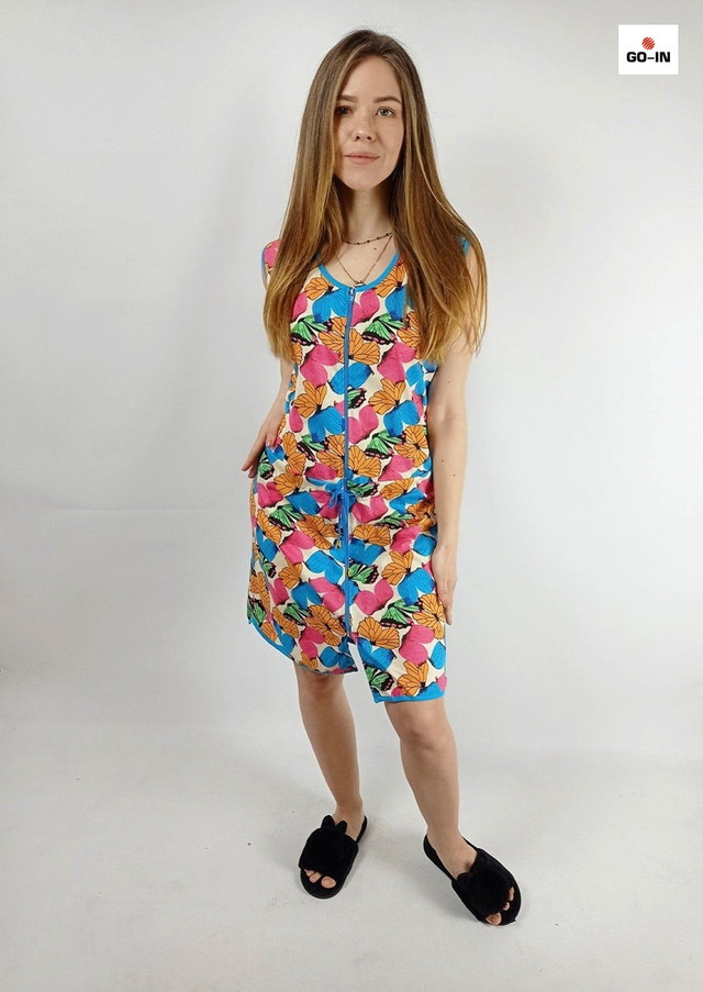 Молодежный халат женский летний кулер 44-58р