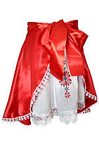 Вышитая комбинированная юбочка для девочки на праздник в школе nk-070213