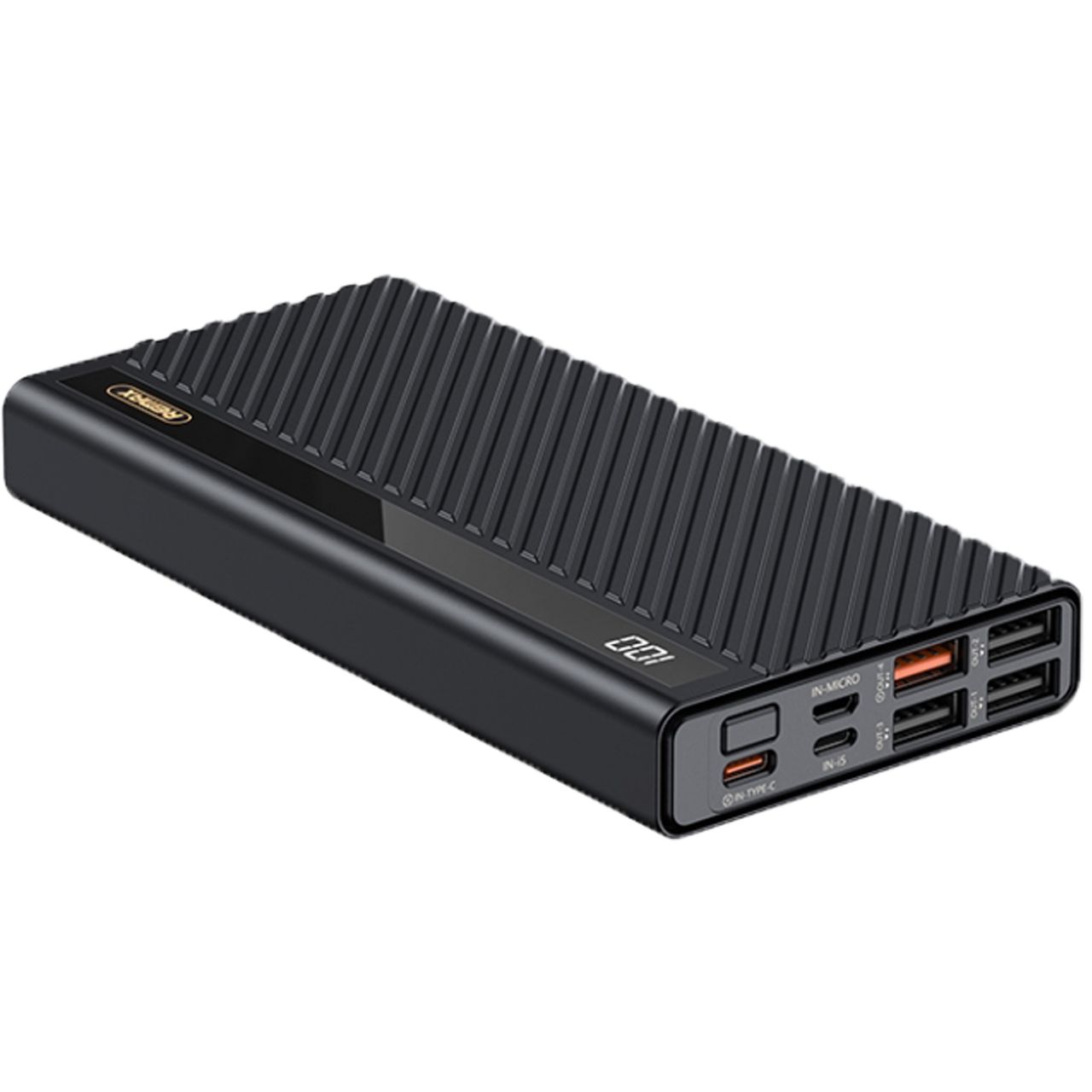 Зовнішній акумулятор Remax Hunyo II Чорний QC 22.5 W + PD 18 W 20000 mAh (RPP-196)