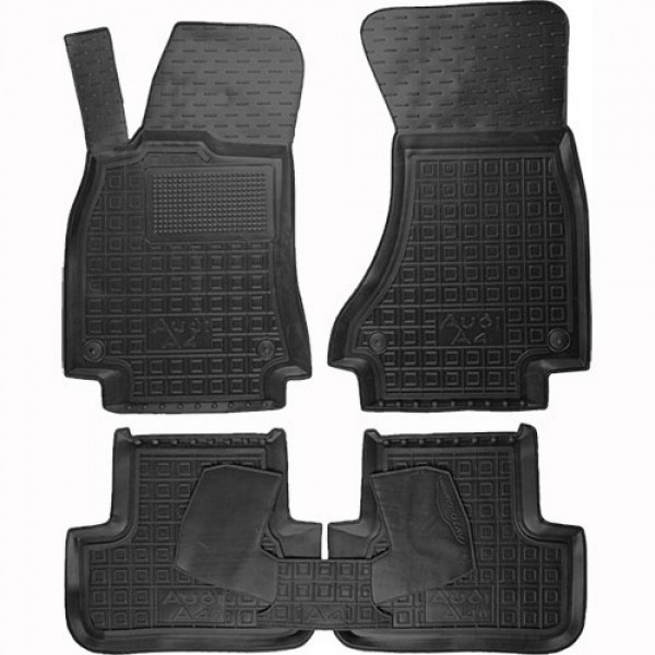 Килимки в салон автогум для Audi A4 (B8) 2008-2015 / Ауді А4 Б8