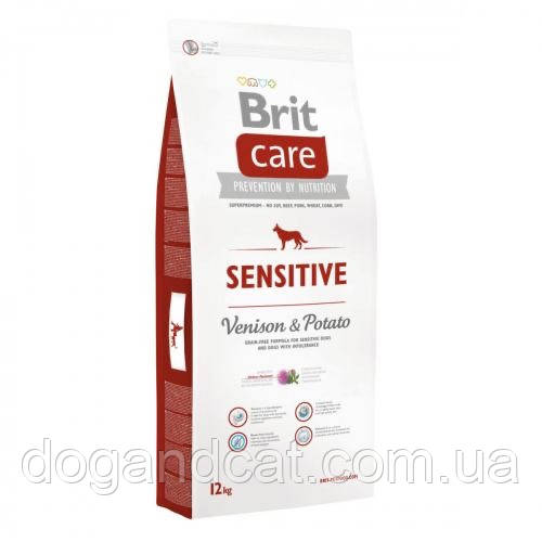 Сухой корм Brit Care Dog Grain-free Sensitive для собак с чувствительным пищеварением беззерновой 12 кг - фото 2 - id-p1187595834