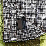 Спальний мішок Tramp Sherwood Long ковдра лівий dark-olive/grey 230/100 UTRS-054L, фото 6