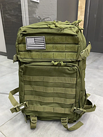 Военный рюкзак 45 л Yakeda, Армейский походной рюкзак на 45 л с системой MOLLE ,Туристический рюкзак Хаки
