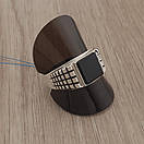 Срібна печатка чоловіча з чорним каменем. Чоловічі срібні кільця — персні. Чорнене срібло 925 21.5 розмір, фото 2