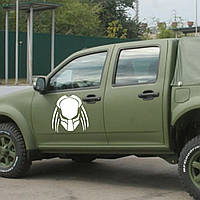 Наклейка на автомобиль "Predator Хищник Хижак" (цвет пленки на выбор клиента) с оракала