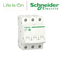 Автоматичний вимикач 3P, 10A, C, 6kA, Schneider Electric Resi9, R9F12310