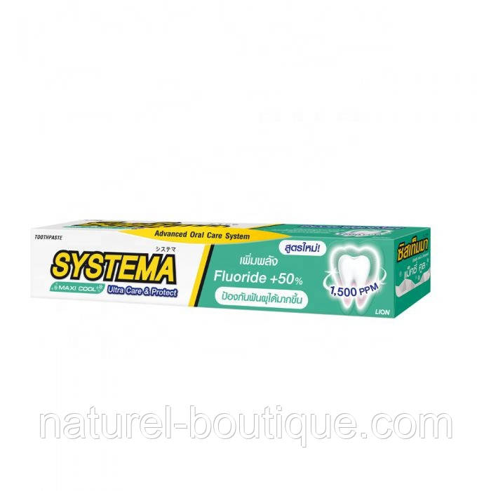 Зубна паста LION Systema Ultra Care Protect Maxi Cool охолоджувальна 40 г, фото 1