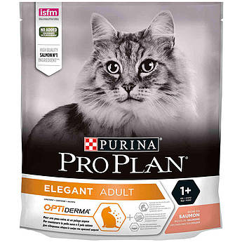 Сухий корм Purina Pro Plan Elegant Adult для котів з чутливою шкірою, з лососем, 400 г