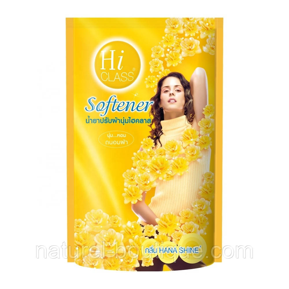 Пом'якшувач для тканини LION Hi Class Hana Shine 450 мл запаска, фото 1